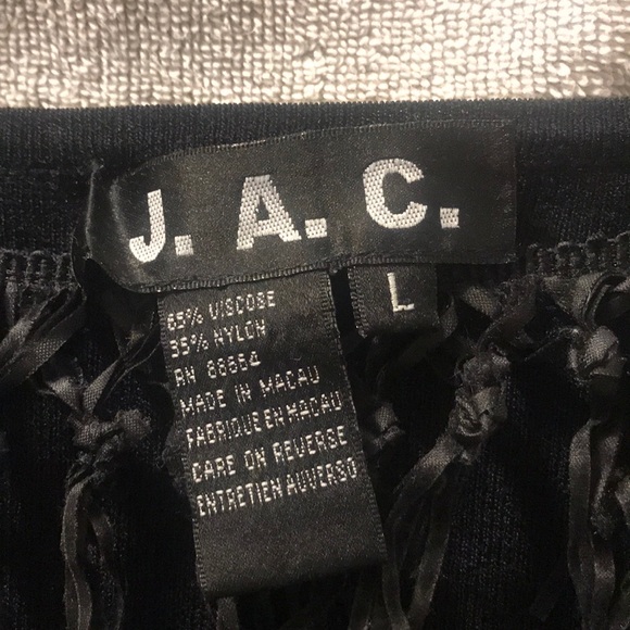 Black dress shirt with fringe - Picture 3 of 4